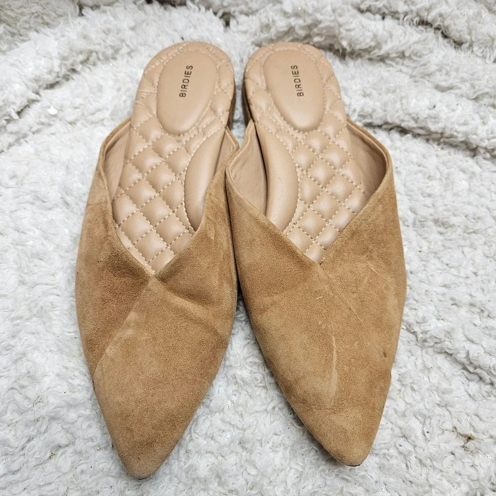 Birdies The Swan Mules Tan Suede sz 7.5‎ - Picture 4 of 9